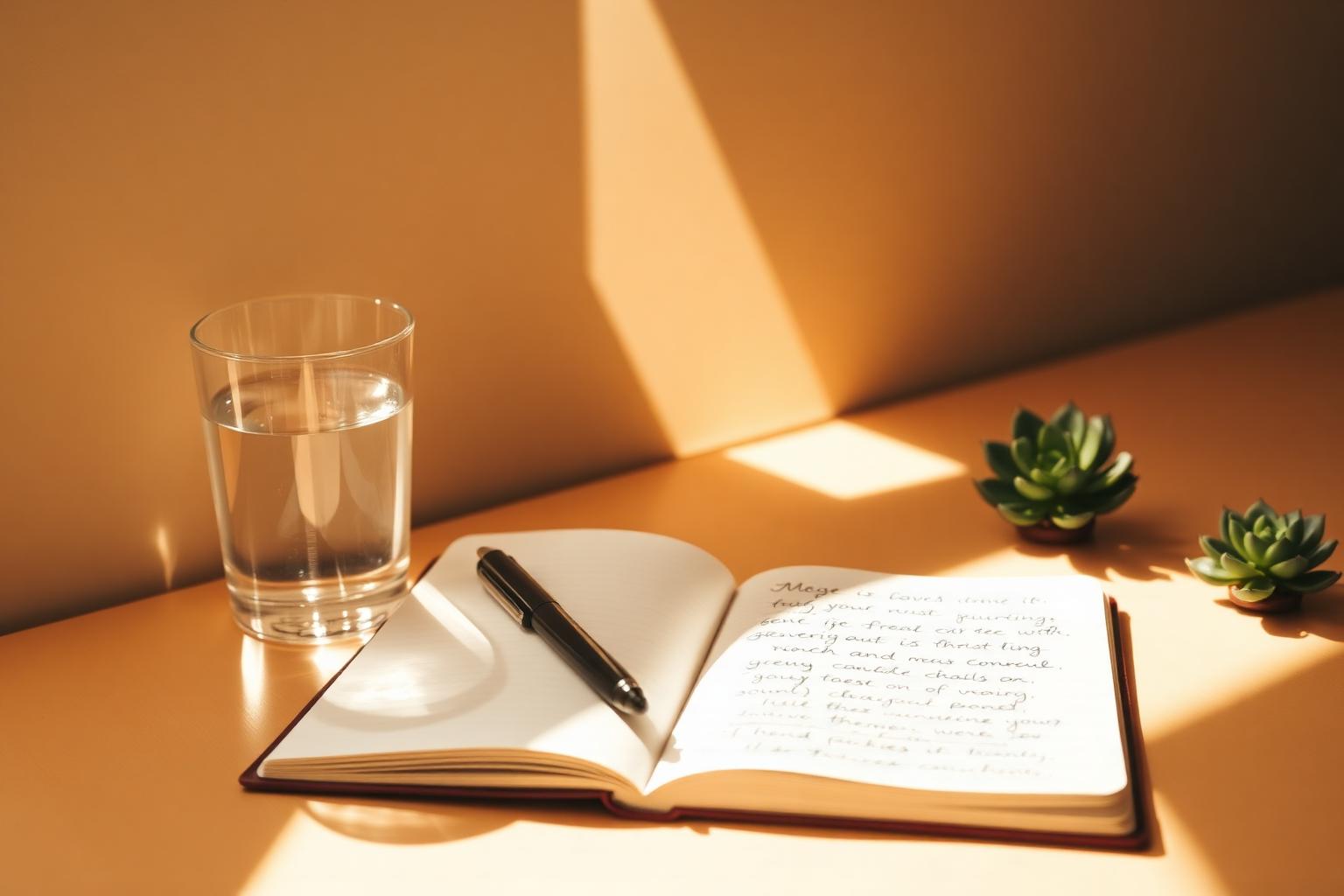Open notebook in warm light, suggesting focused coaching work
